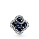 Подвеска из красного золота с бриллиантами, сапфиром