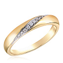 Кольцо из желтого золота с бриллиантами