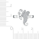 Кольцо из серебра с фианитом