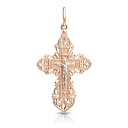 Крест из комбинированного золота