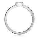 Кольцо из серебра с фианитом