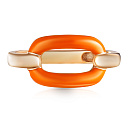 Кольцо из красного золота с эмалью