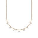 Колье из красного золота с бриллиантами