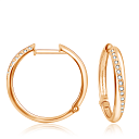 Конго из красного золота с фианитом