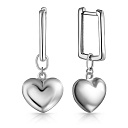 Серьги с английским замком из серебра