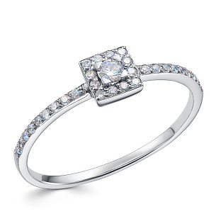 Кольцо из платины с бриллиантом