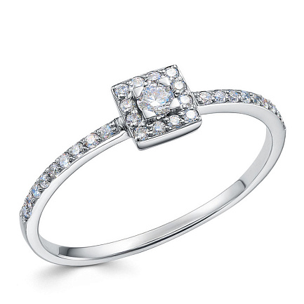 Кольцо из платины с бриллиантами