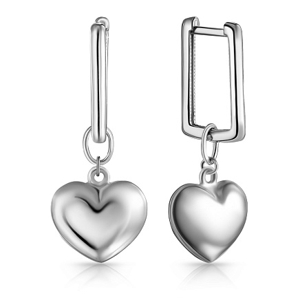 Серьги с английским замком из серебра