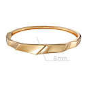 Браслет жесткий из красного золота