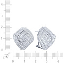 Серьги из белого золота с бриллиантами