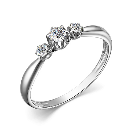 Кольцо из белого золота