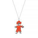 Подвеска из серебра с эмалью