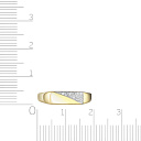 Кольцо из желтого золота с фианитом