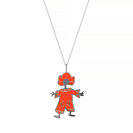 Подвеска из серебра с эмалью