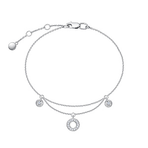 Браслет из белого золота с бриллиантами