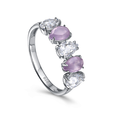 Кольцо из серебра с кварцем