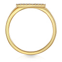 Кольцо из желтого золота с бриллиантами