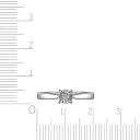 Кольцо из белого золота с бриллиантами