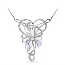 Колье из серебра с фианитами