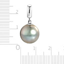 Подвеска из белого золота с жемчугом