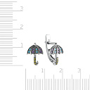 Серьги детские из серебра с фианитом