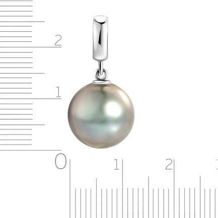 Подвеска из белого золота с жемчугом