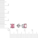 Серьги из серебра с цирконием