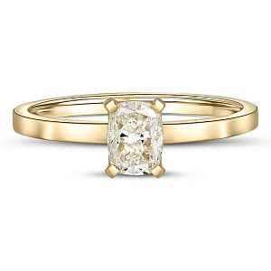 Кольцо из желтого золота с бриллиантом