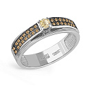 Кольцо из белого золота с бриллиантами