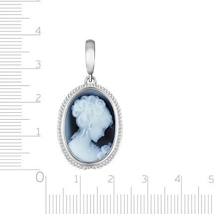 Подвеска из серебра с агатом