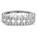 Кольцо из белого золота с бриллиантами