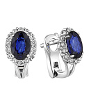 Серьги с итальянским замком