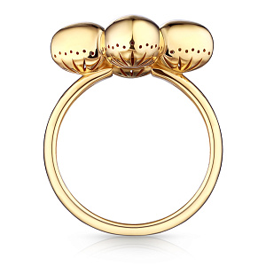 Кольцо из серебра с позолотой