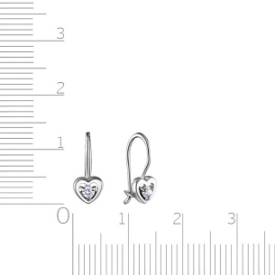 Серьги детские из серебра