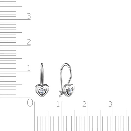 Серьги детские из серебра