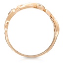 Кольцо из красного золота с фианитом