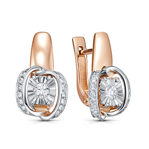 Серьги с английским замком 12-02268-1000
