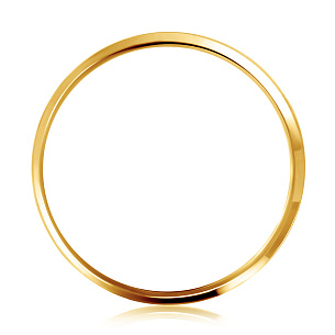 Кольцо обручальное из желтого золота с бриллиантом