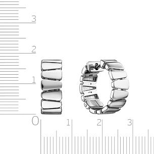 Серьги Конго из серебра