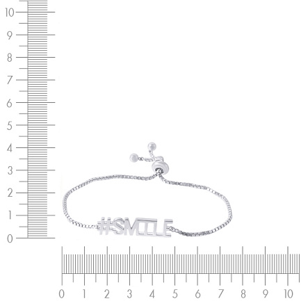 Браслет декоративный из серебра