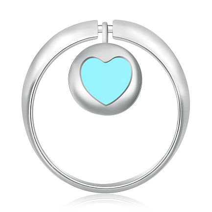 Кольцо из серебра с эмалью