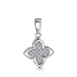 Подвеска из белого золота с бриллиантами