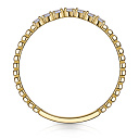 Кольцо из желтого золота с фианитом