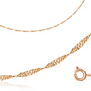 Браслет автомат из красного золота, плетение двойное панцирное