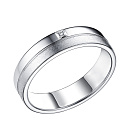 Кольцо из серебра с бриллиантом