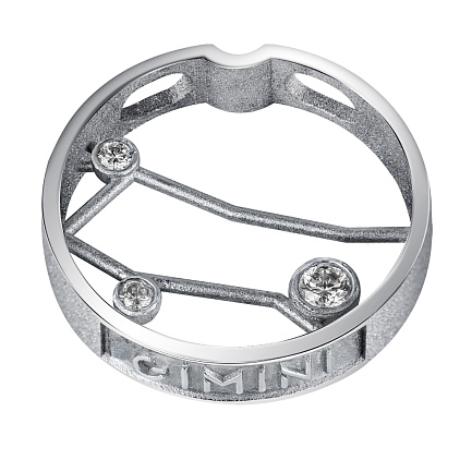 Подвеска из белого золота с бриллиантами