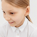 Серьги из красного золота с бриллиантами