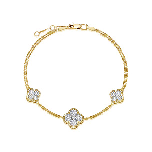 Браслет из золота с бриллиантом