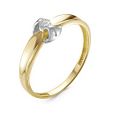 Кольцо из желтого золота с бриллиантом