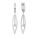 Серьги из белого золота с бриллиантами